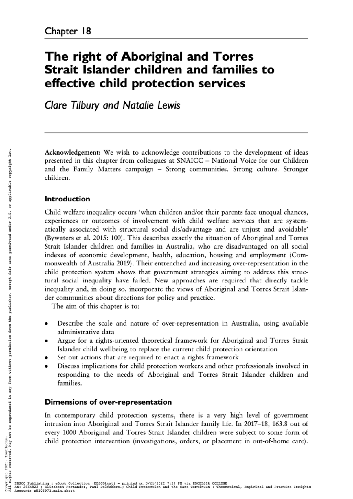 Child Protection and the Care Continuum Theoretical, Empirical and ...