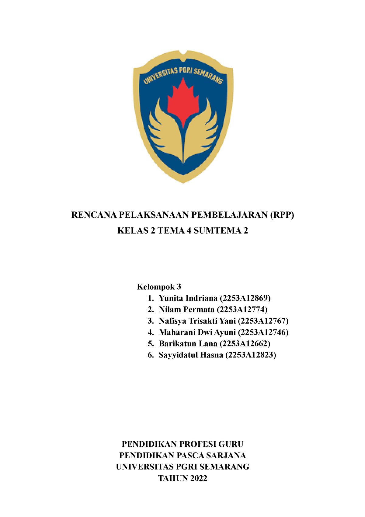 Kelas 2 Tema 4 Subtema 2 Pembelajaran 3 Rencana Pelaksanaan Pembelajaran Rpp Kelas 2 Tema 4 5213