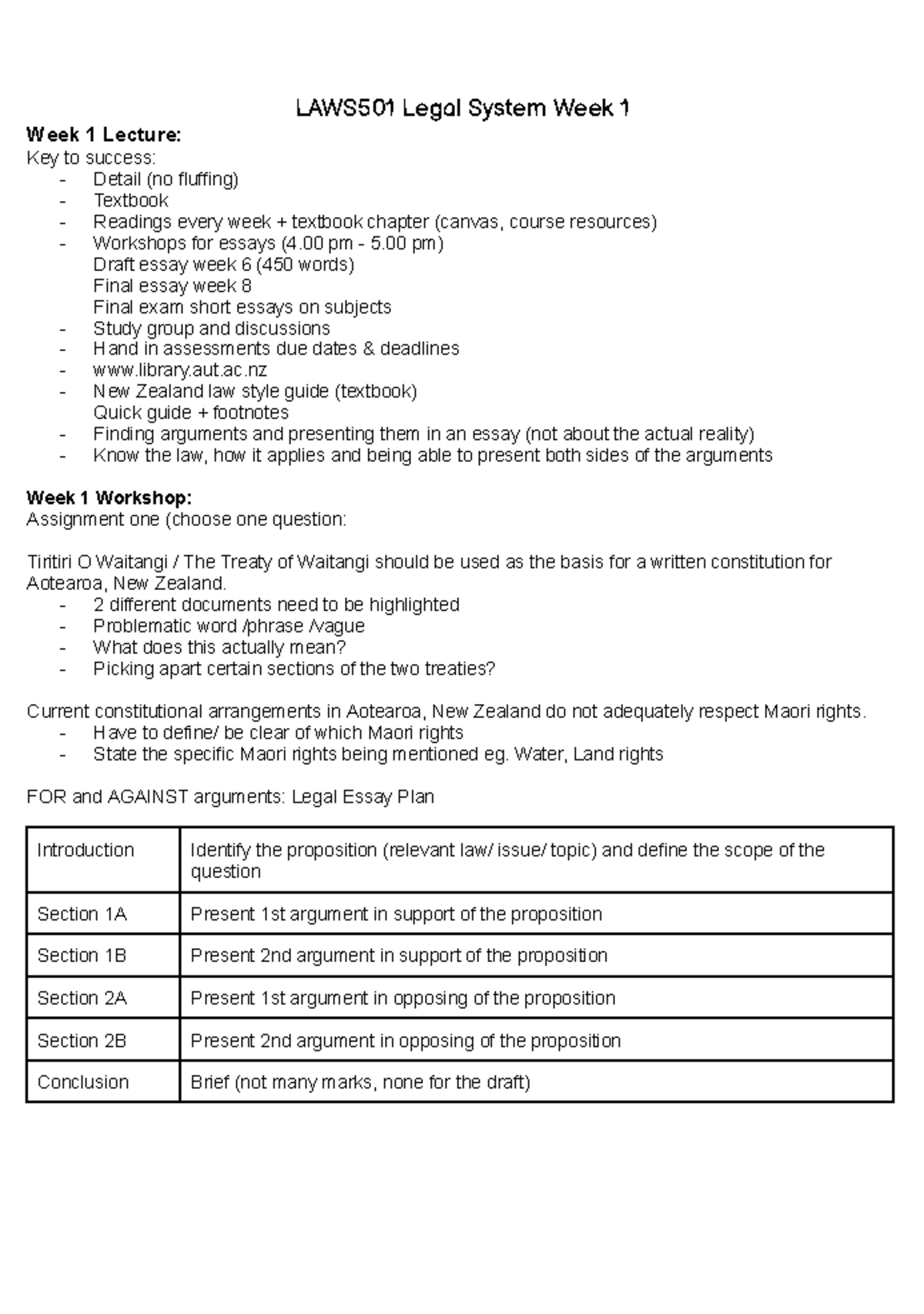 LAWS501 Legal Systems Lecture 1 & 2 - LAWS501 Legal System Week 1 Week ...