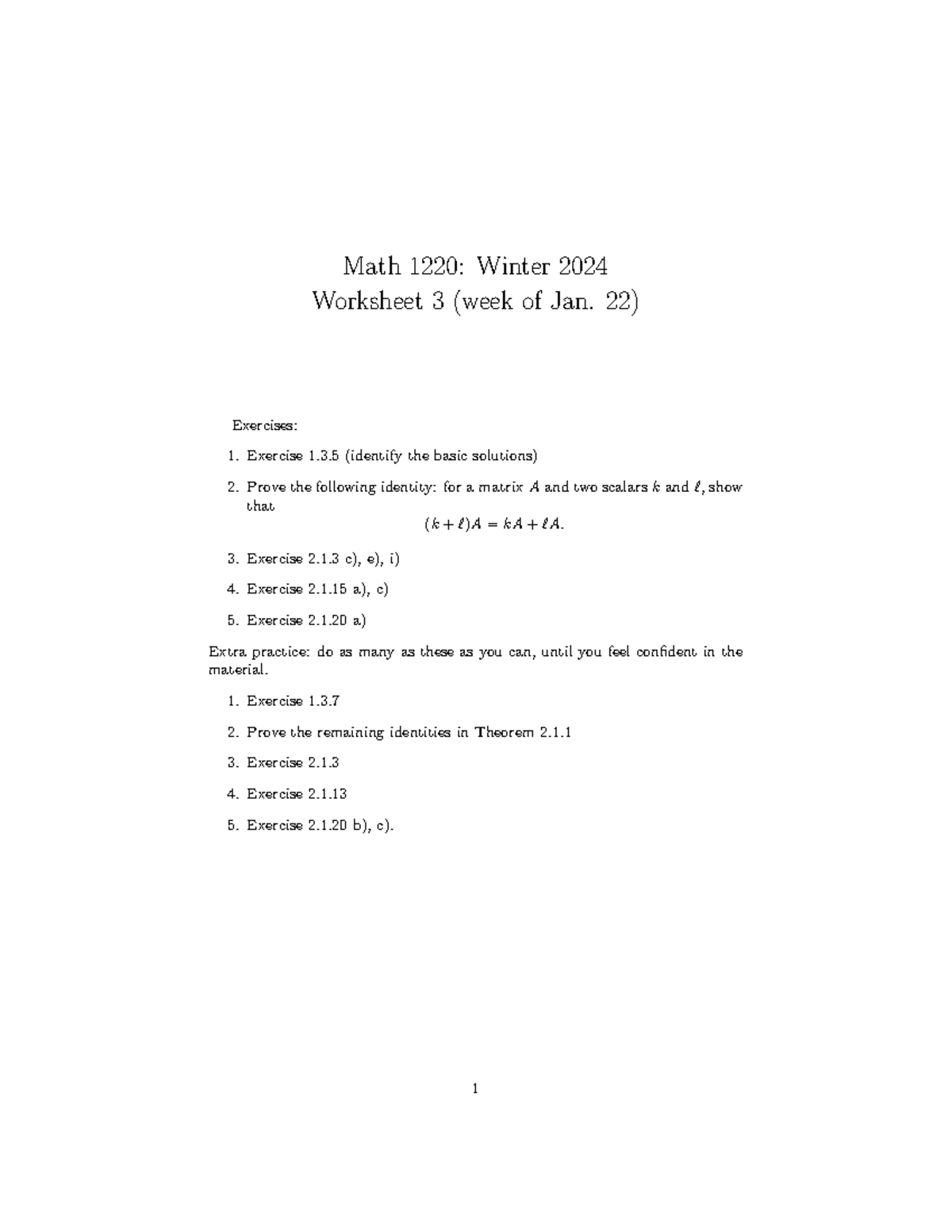 Worksheet 3 - Math 1220: Winter 2024 Worksheet 3 (week of Jan. 22 ...