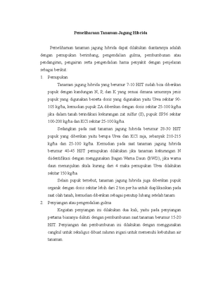 Resume Hari Ke 3 Budidaya Tanaman Pangan - Nama : Nur Apriyanti NIM ...