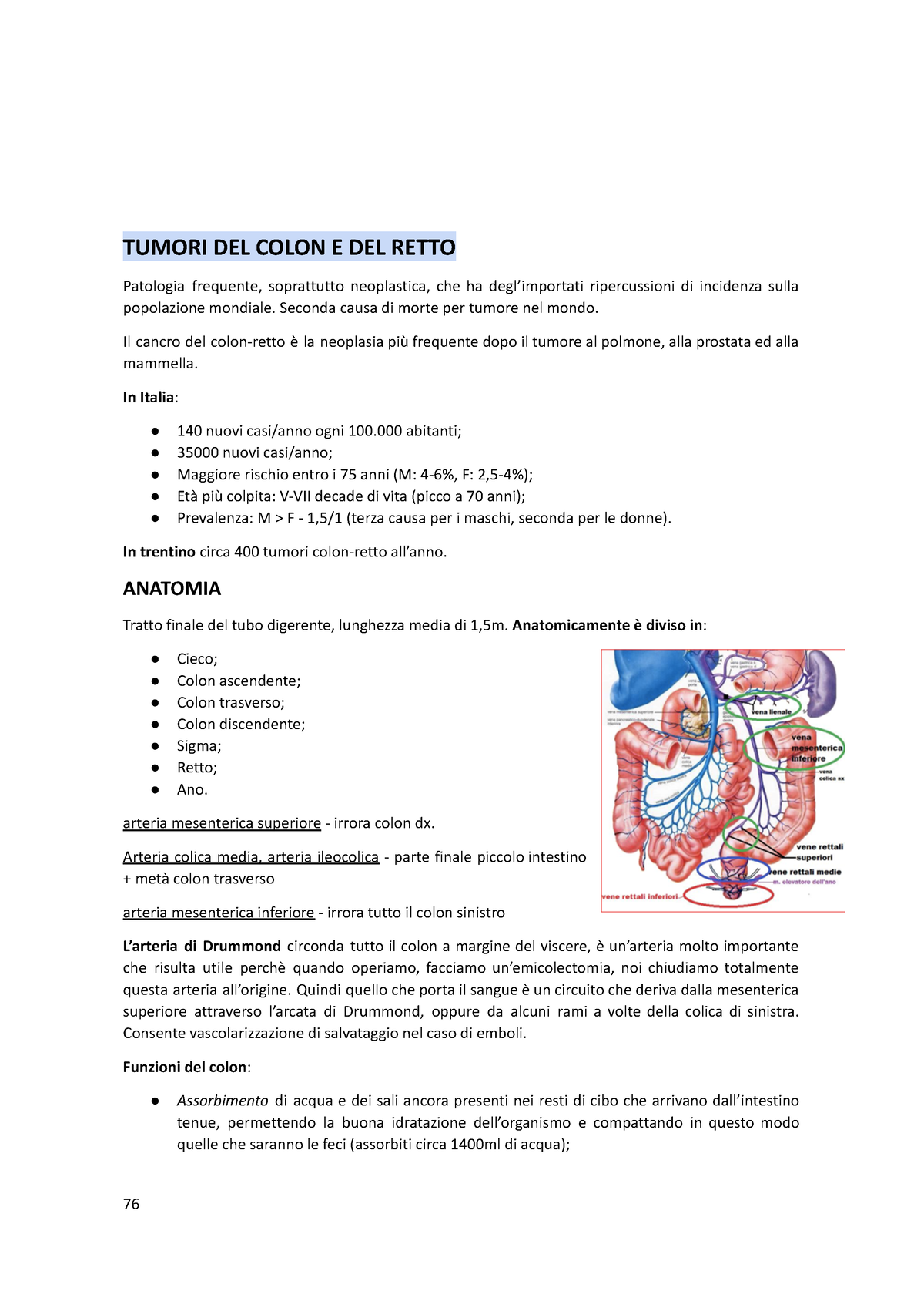 Chirurgia Generale TUMORI DEL COLON E DEL RETTO - TUMORI DEL COLON E ...