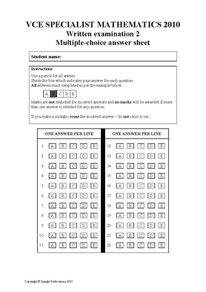 Spec Maths 1 2015 Solns final 30Jan - This trial examination produced ...