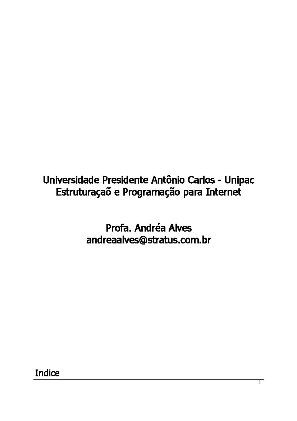 Apostila HTML1 - Universidade Presidente Antônio Carlos - Unipac ...