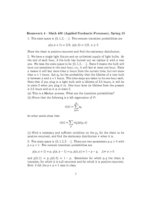 468 568 hmwk10 - Homework assignment 10 - Homework 10 Math Spring 15 In ...