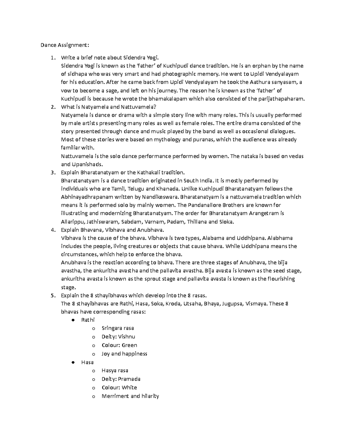 DKD 301, Assignment 1.docx - Dance Assignment: 1. Write a brief note ...