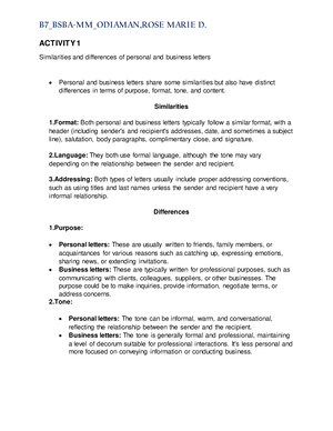 Chapter 2 Activity Assignment - B7_BSBA-MM_ELD_ODIAMAN,ROSE MARIE D ...