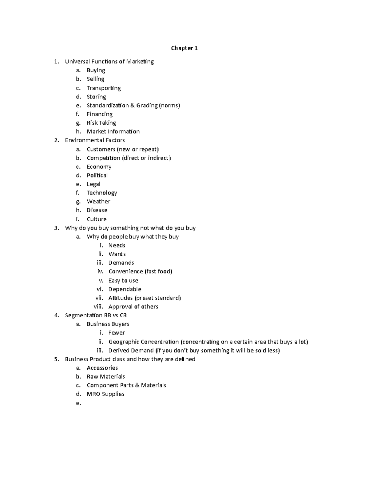 chapter-1-chapter-1-universal-functions-of-marketing-a-buying-b