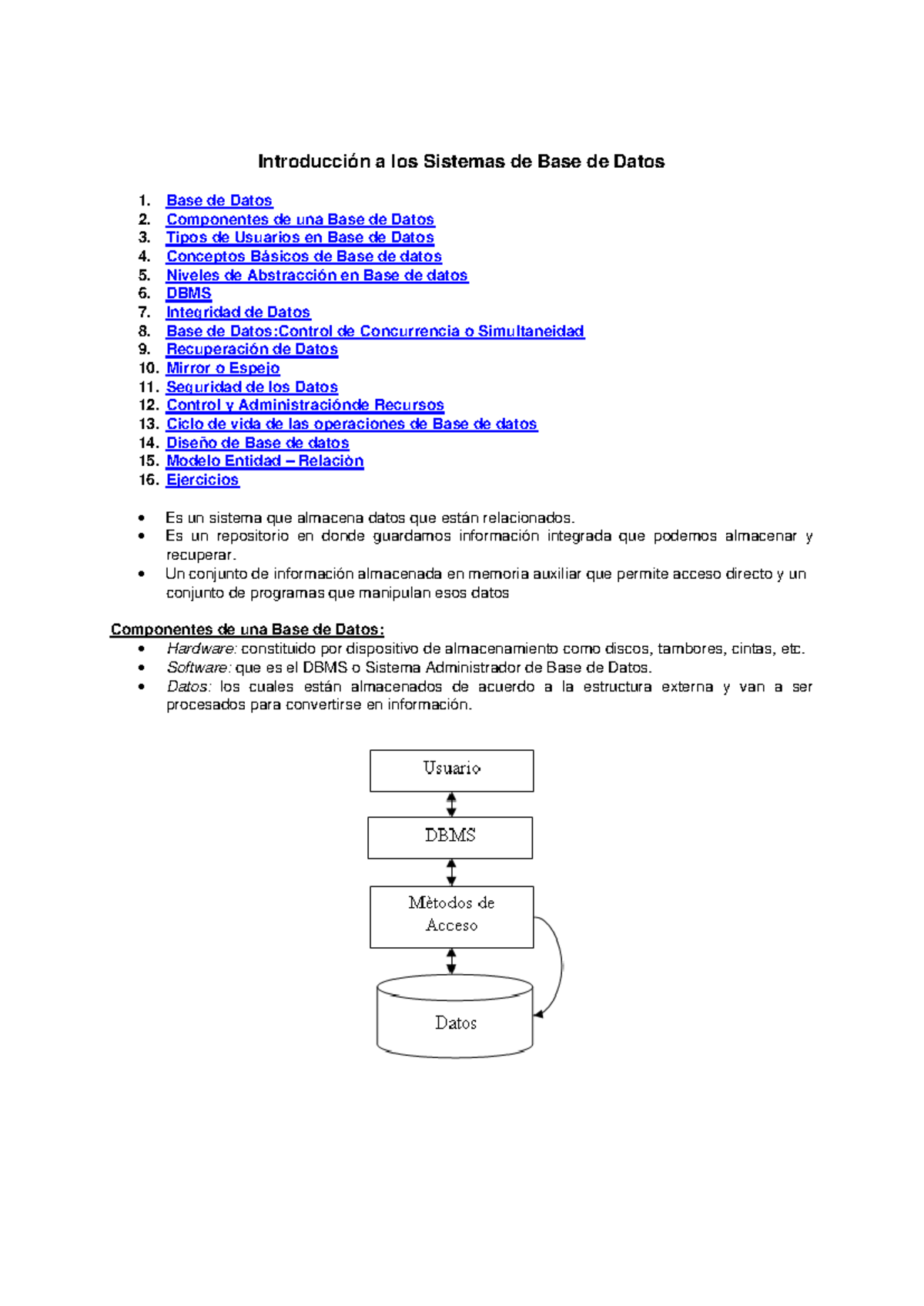 Introduccion base de datos - Introducción a los Sistemas de Base de ...