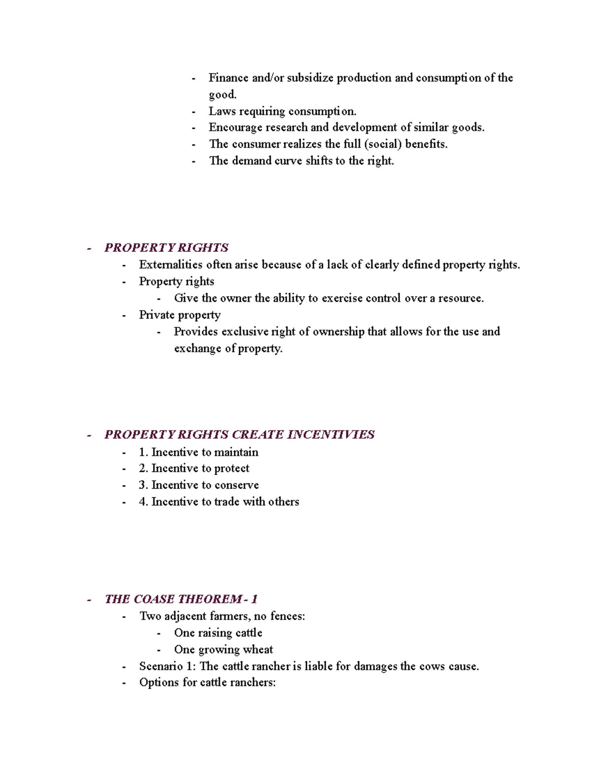 Chapter 7 - Market Inefficiencies Externalities AND Public Goods ...