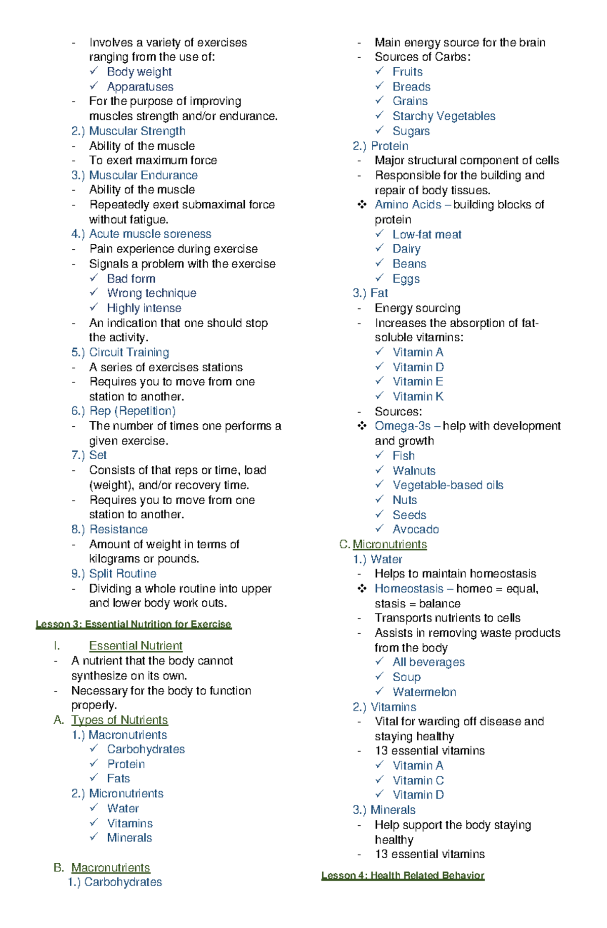 Physical education reviewer 3 - Involves a variety of exercises ranging ...