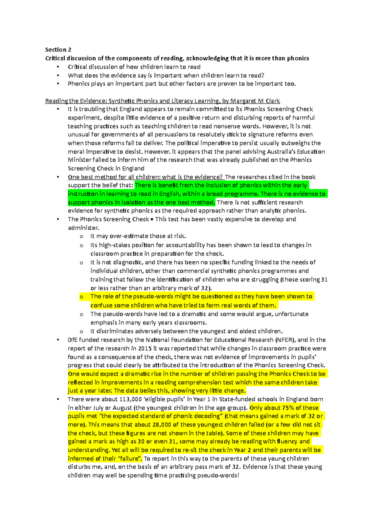 Assignment 1 - English - Section 2 - Section 2 Critical discussion of ...
