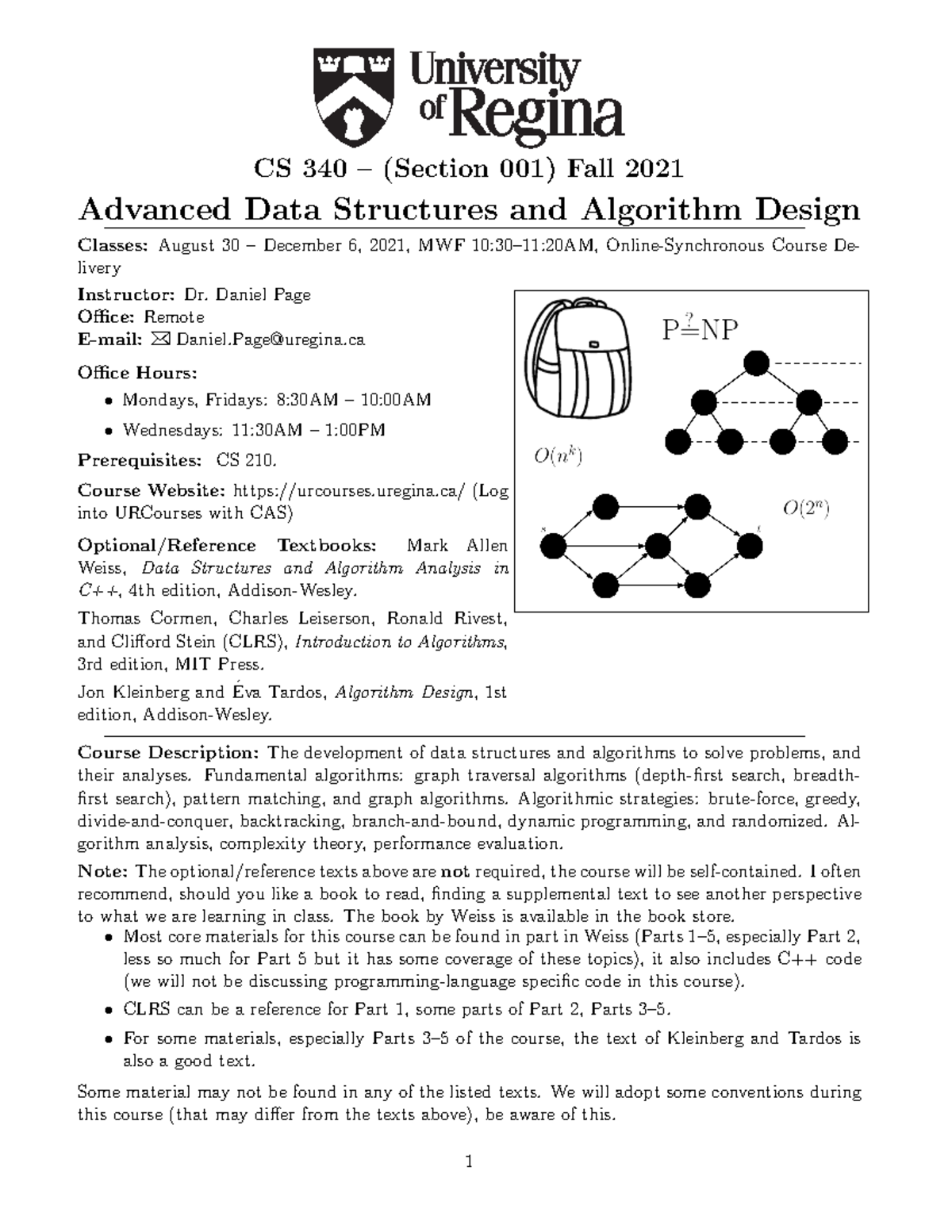 Cs 340 fall 2021 notes and slides provided by the instructor. CS