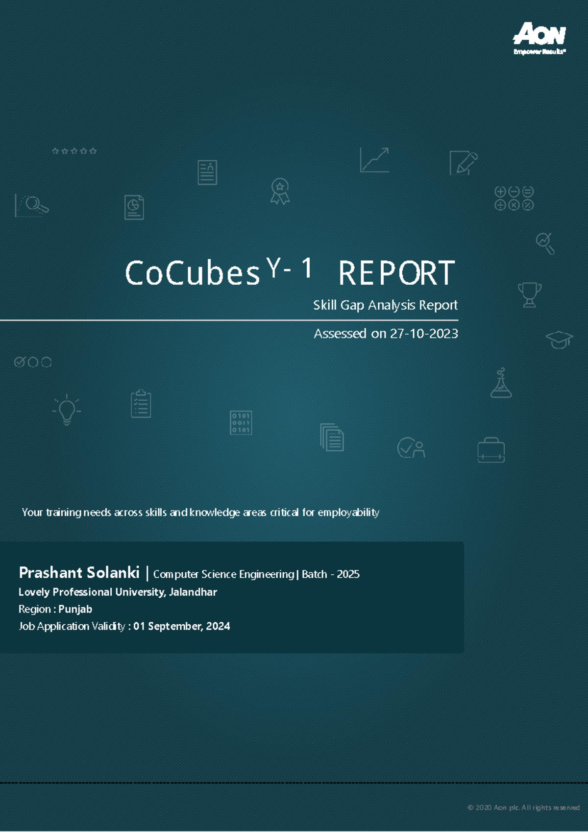 Pre assess report 4114987 - CoCubes REPORT Skill Gap Analysis Report ...
