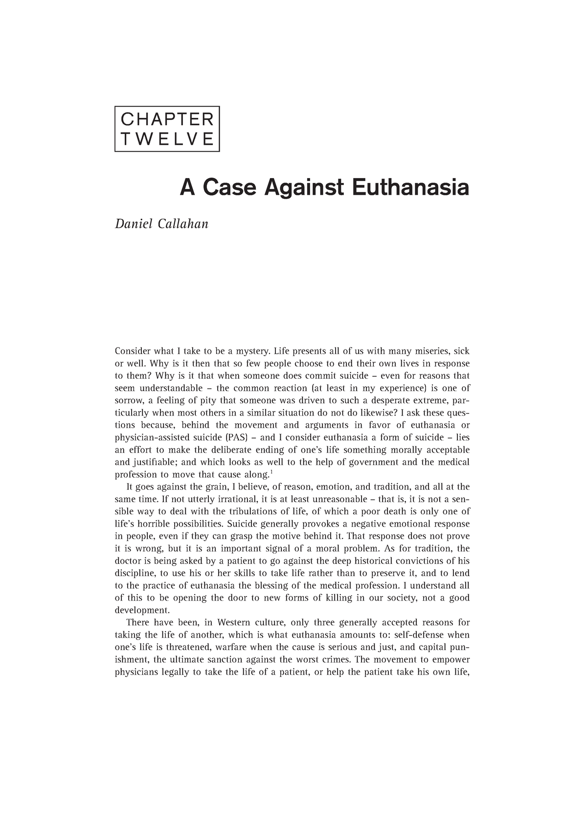 thesis against euthanasia