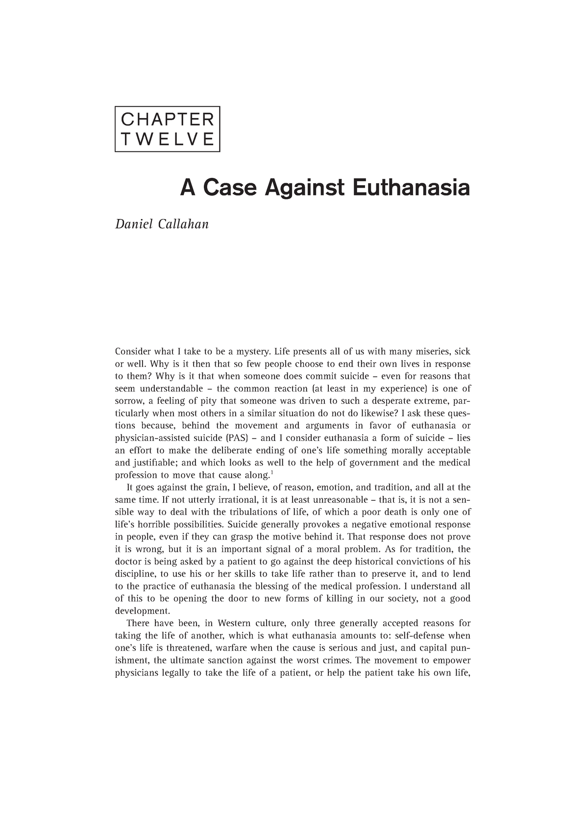 case study against euthanasia