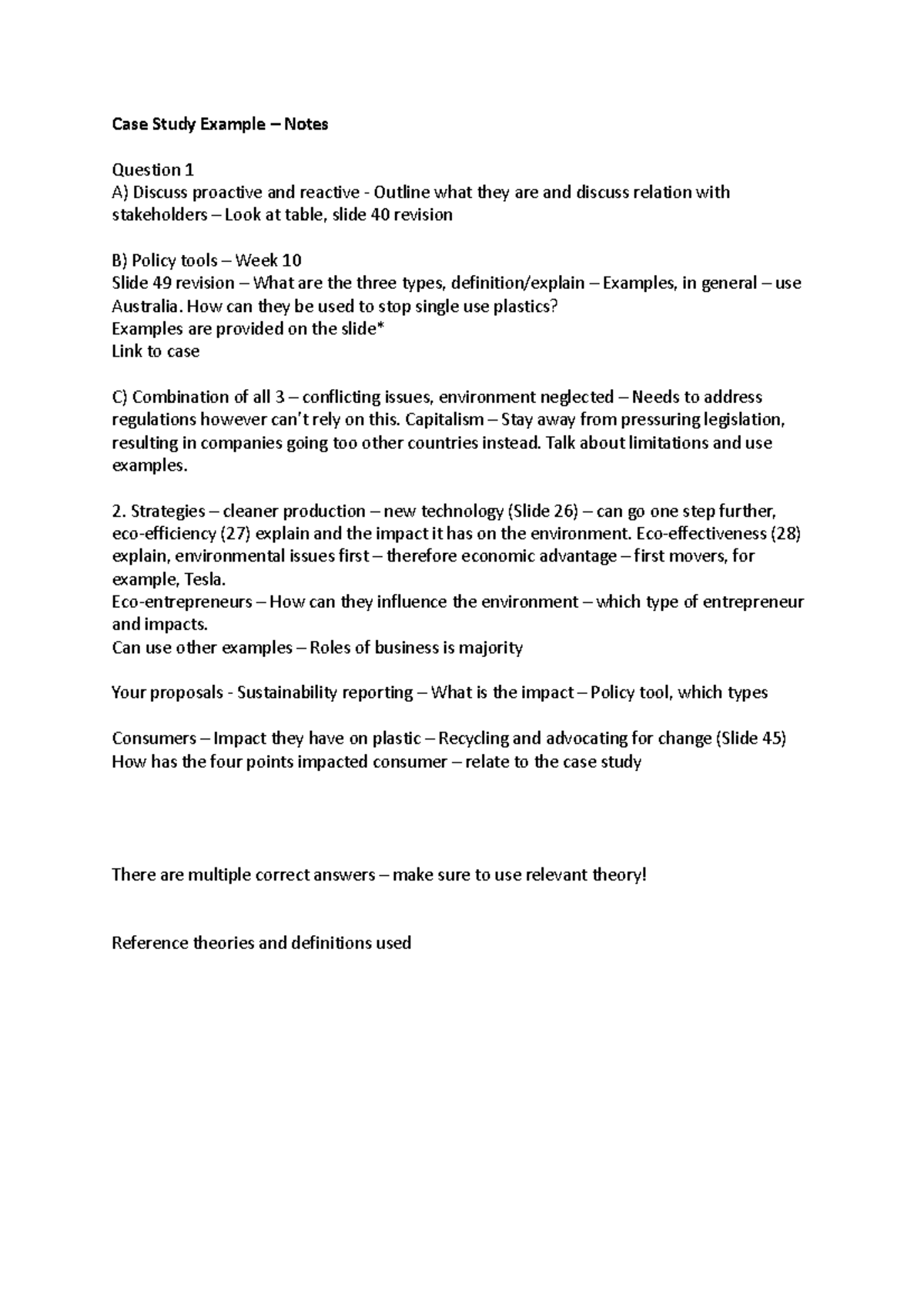 Case Study Example - How can they be used to stop single use plastics ...