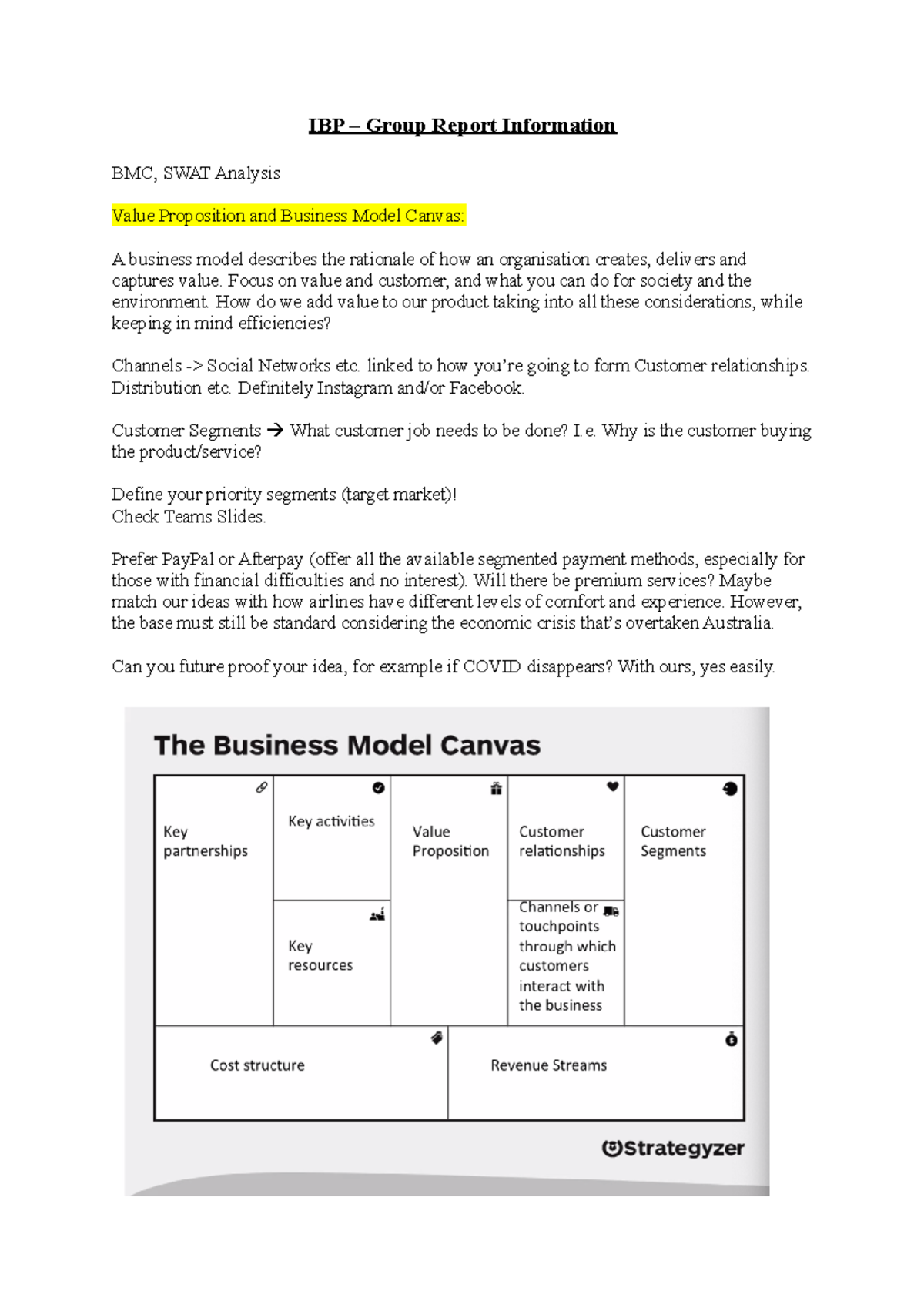 IBP Group Report Info - IBP – Group Report Information BMC, SWAT ...