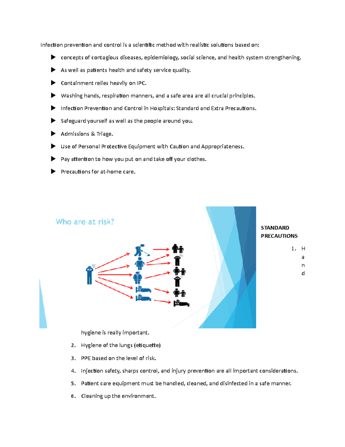 149 WORD FILE - Related to BBA - Infection prevention and control is a ...