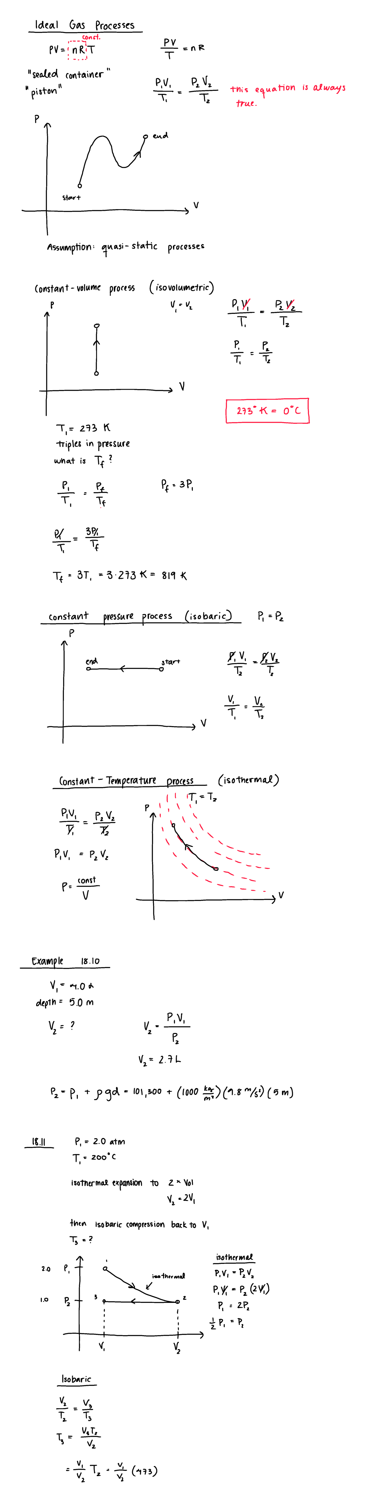 Chapter 18 - part 2 - Notes from class. Professor Jeremy Lusk. - Id eal ...
