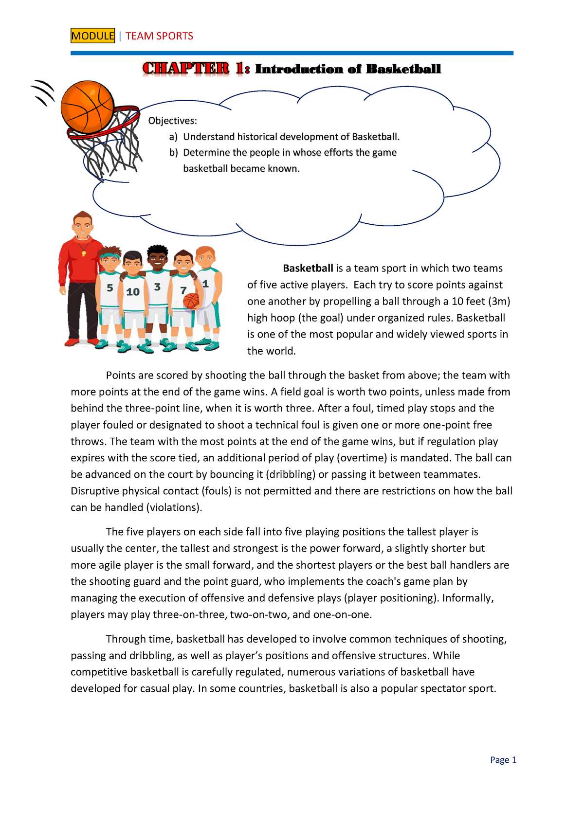 introduction basketball essay