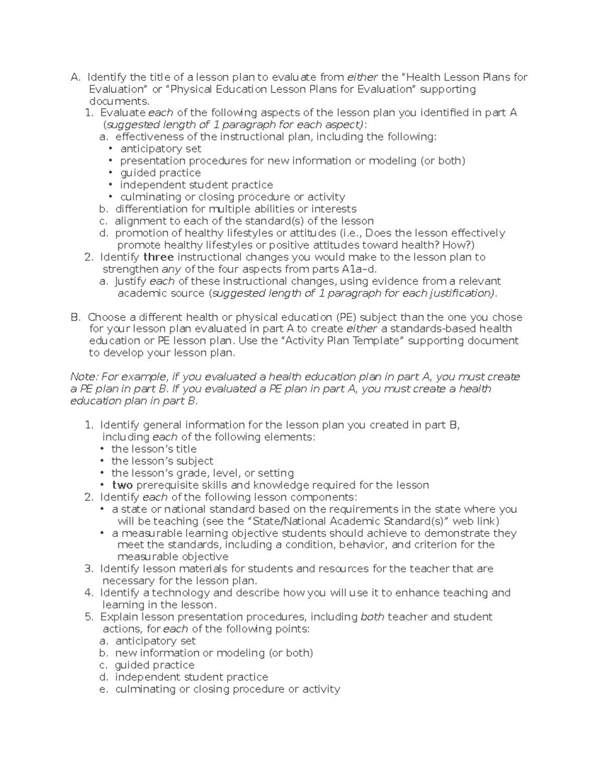 C367 Task1 Lesson Plan A Identify The Title Of A Lesson Plan To