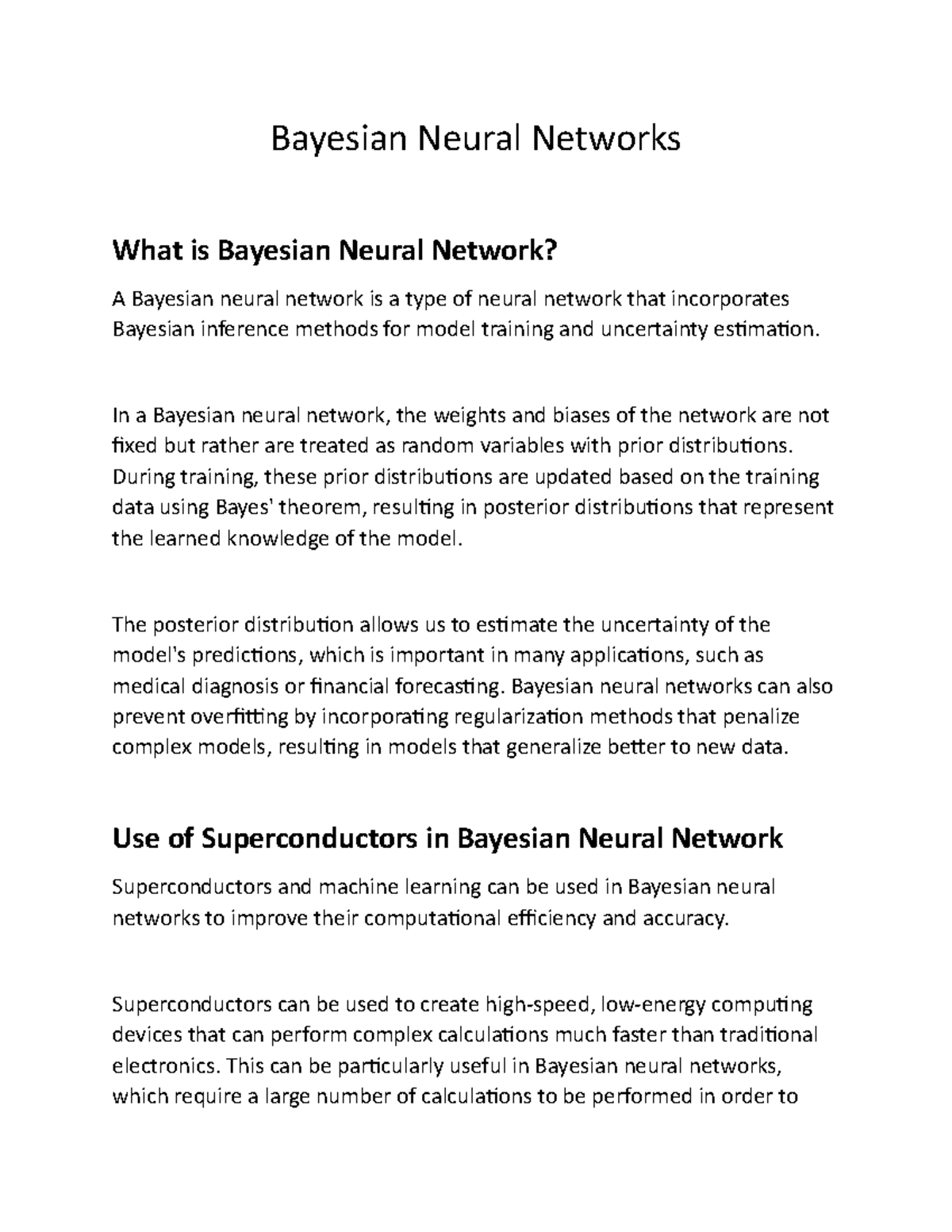 Bayesian Neural Networks In A Bayesian Neural Network The Weights