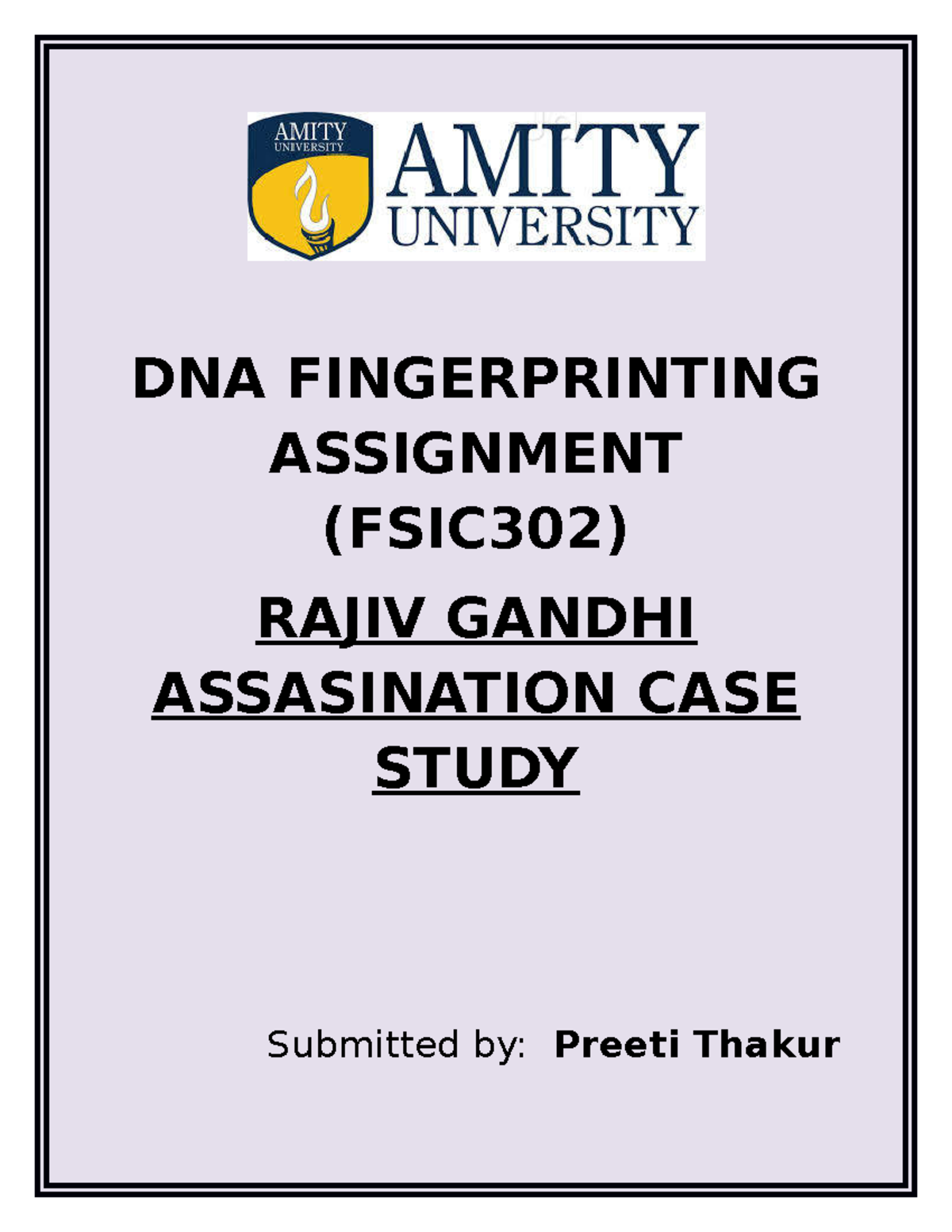 dna fingerprinting essay pdf