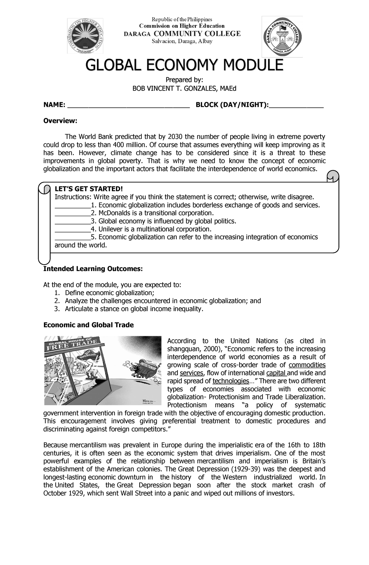 Global-Economy-Module - NAME: _____________________________ BLOCK (DAY ...