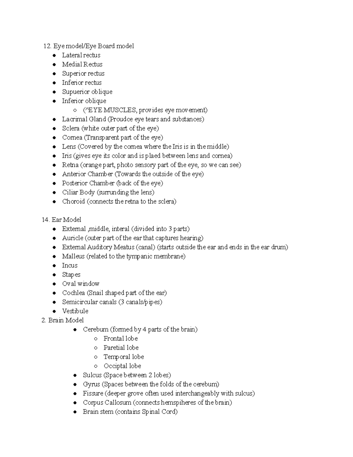 Review Lab Exam II - Notes that will help you with exams and quizzes ...