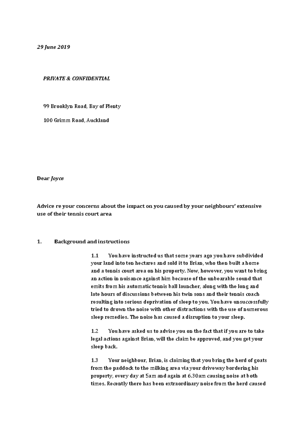 Untitled document - Advice re your concerns about the impact on you ...