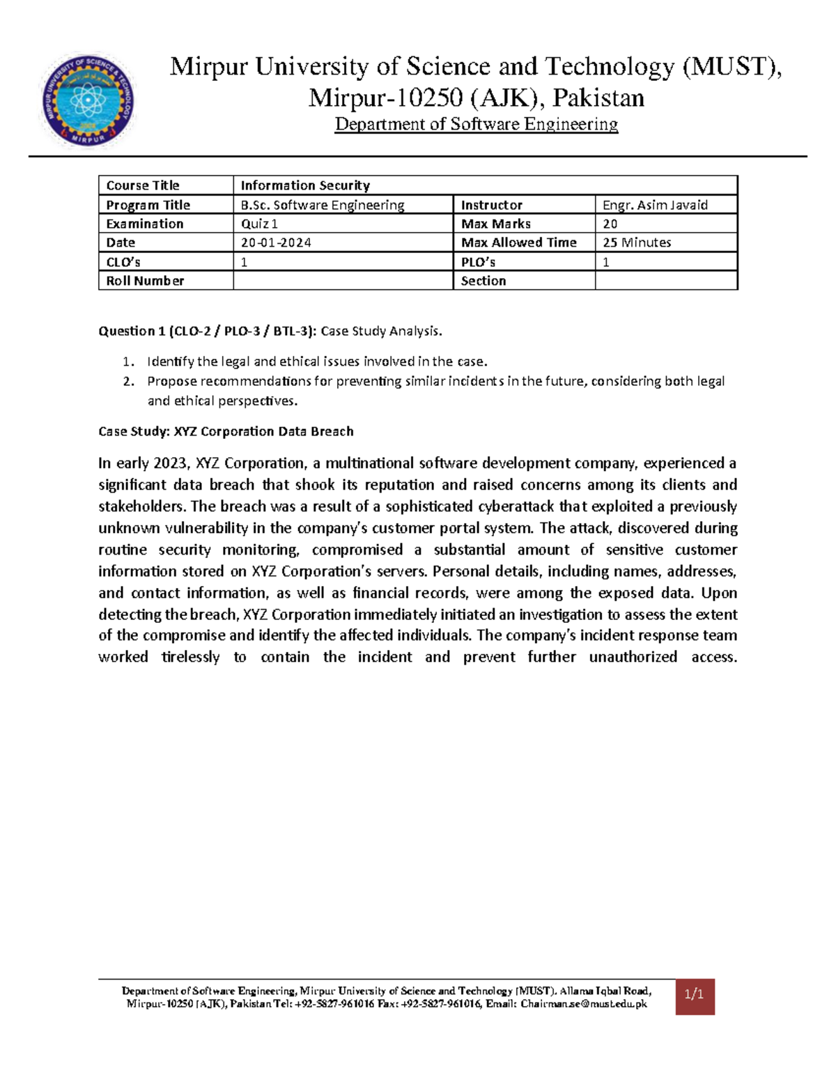 133502334071170114 - as asdasd - Mirpur University of Science and ...