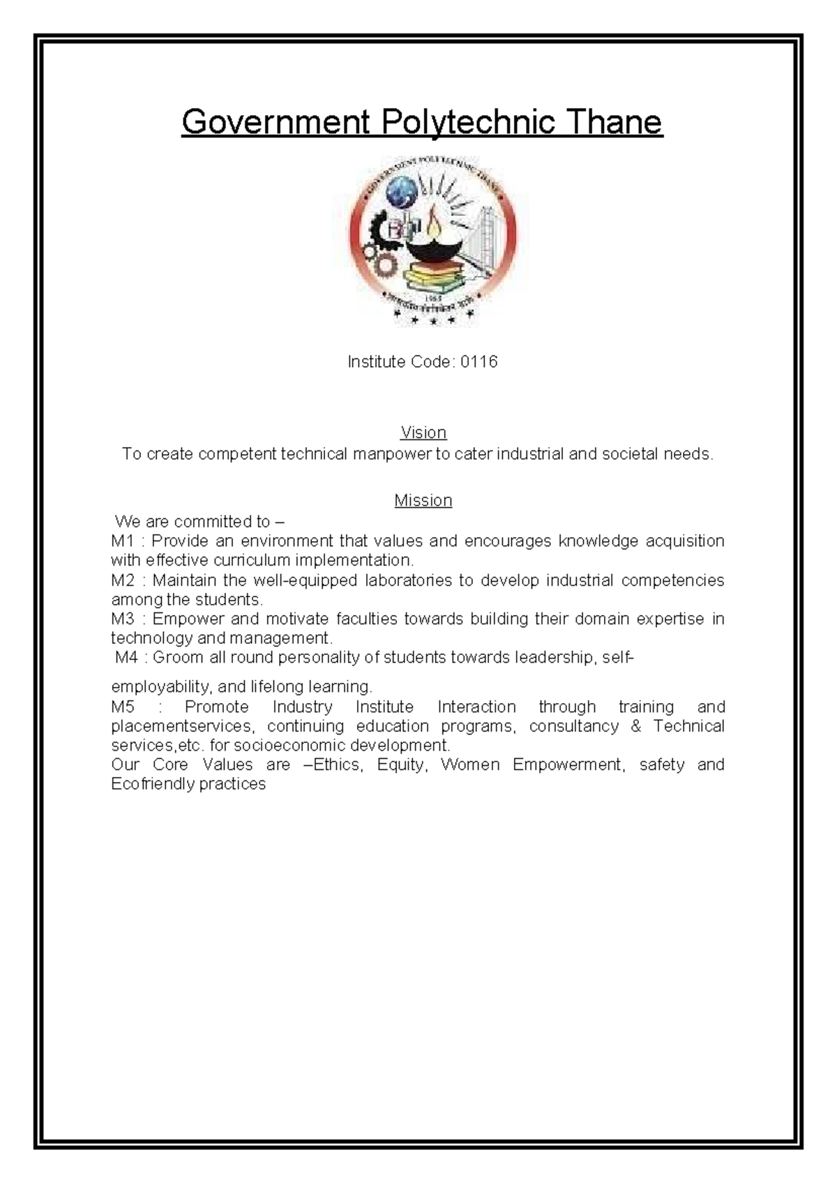Gad microproject - not any - Government Polytechnic Thane Institute ...