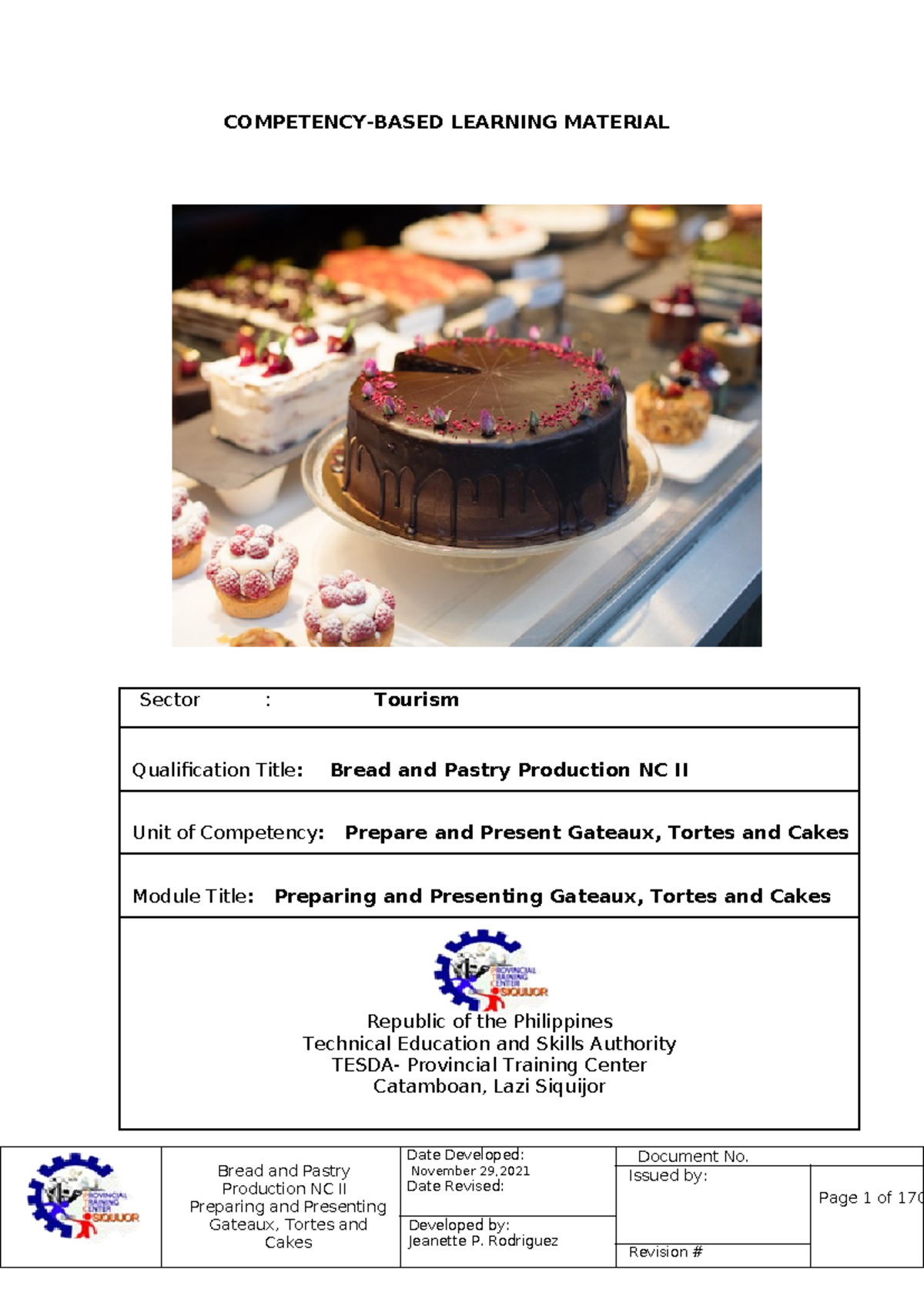 PTS LO 3 and LO 4 Sample - Competency-Based Learning Materials (CBLM ...