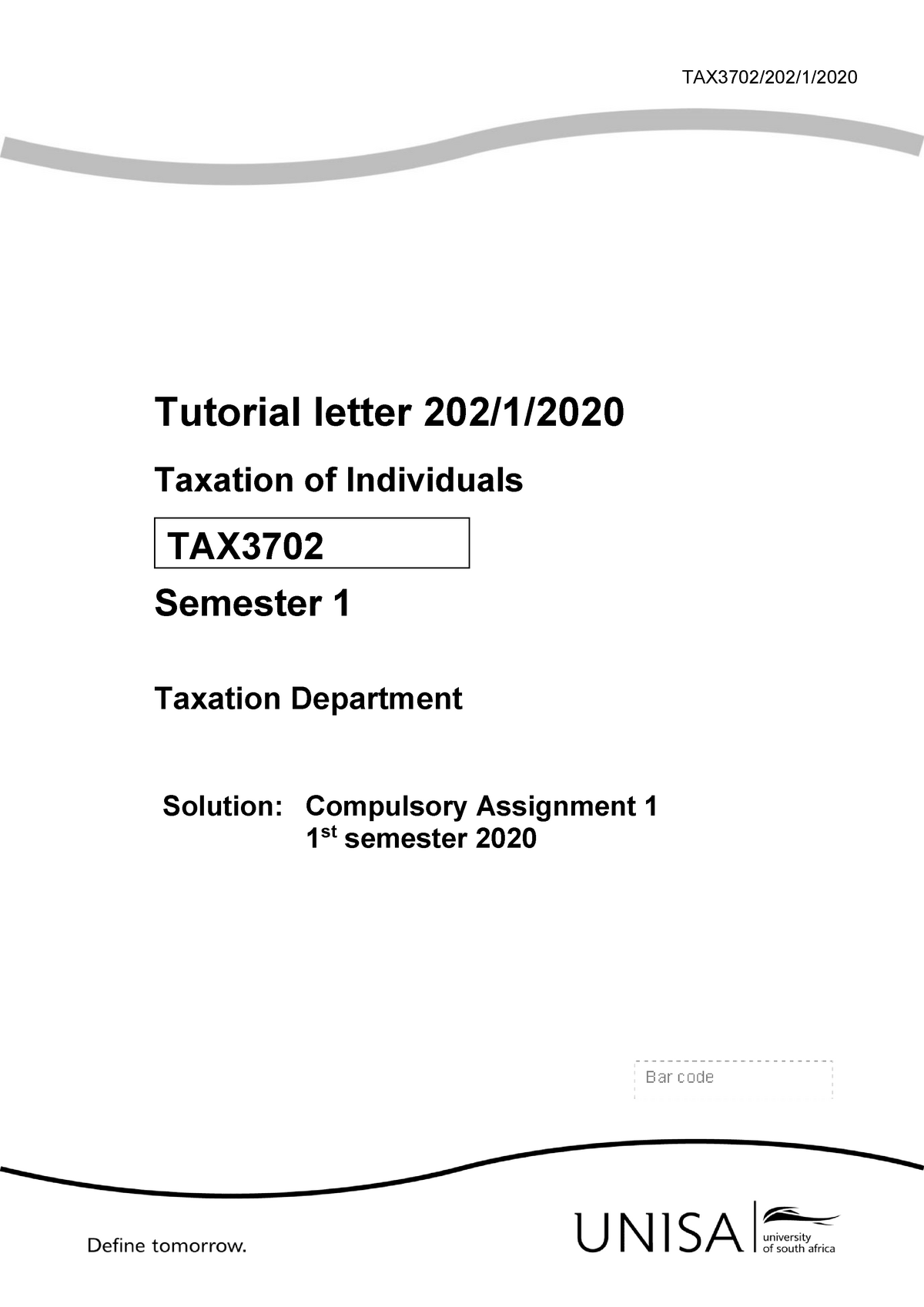 tax3702 assignment 5 semester 2 2022