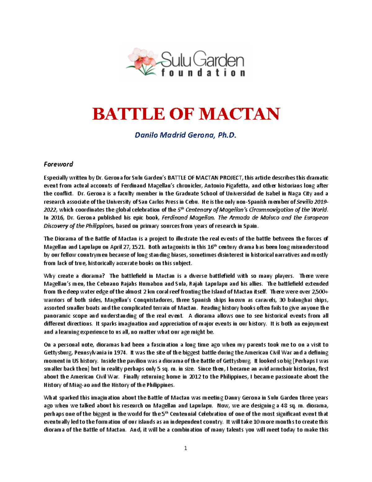 Gerona Battle of Mactan for Miagao with foreword from JRM and for Web ...