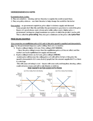 Econ ch 4 notes - MICROECONOMICS CH 4 Supply & demand are the forces ...
