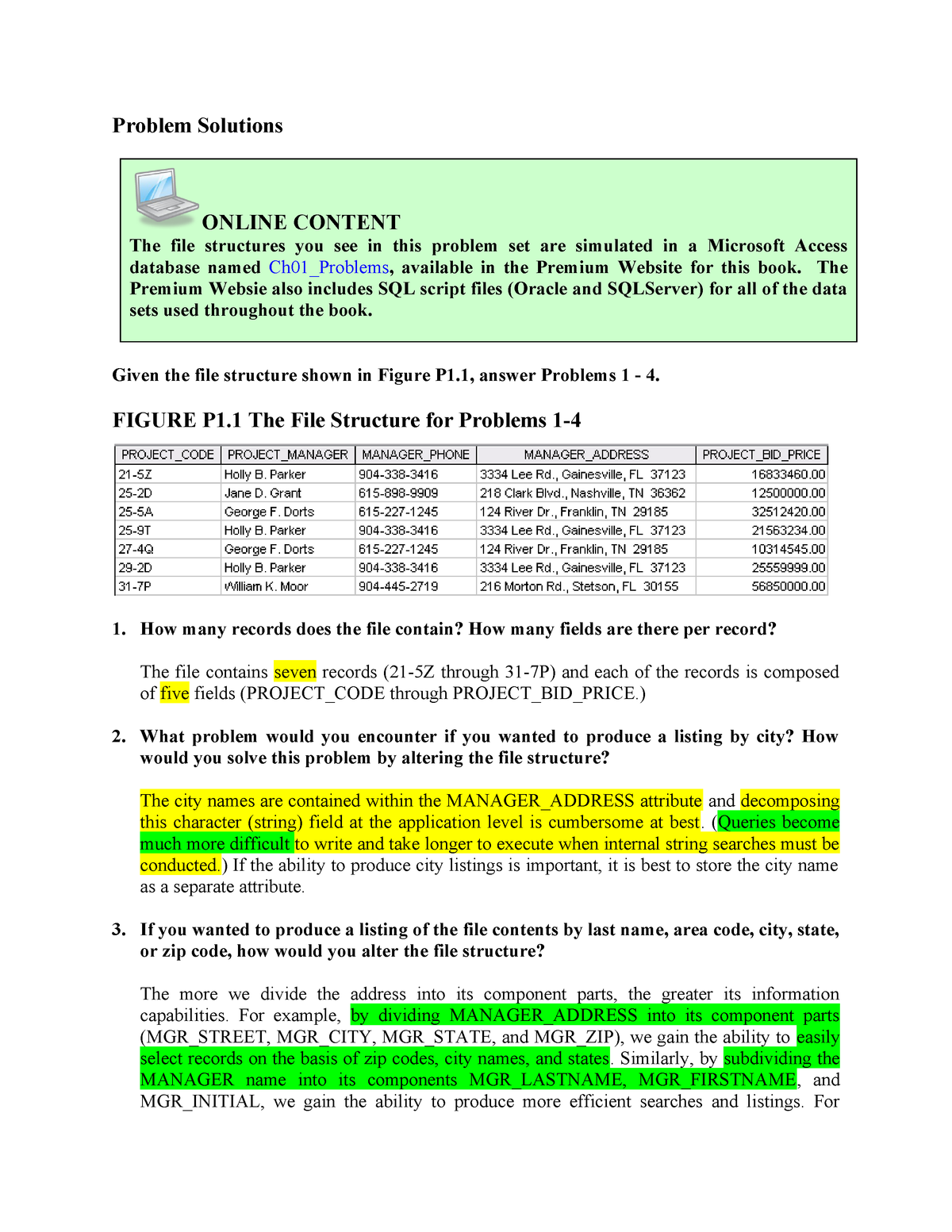 Database Concepts 6th Edition Instructor Manual