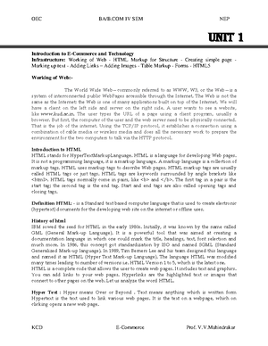 Examples Web - notes - Example for text format in html - Studocu