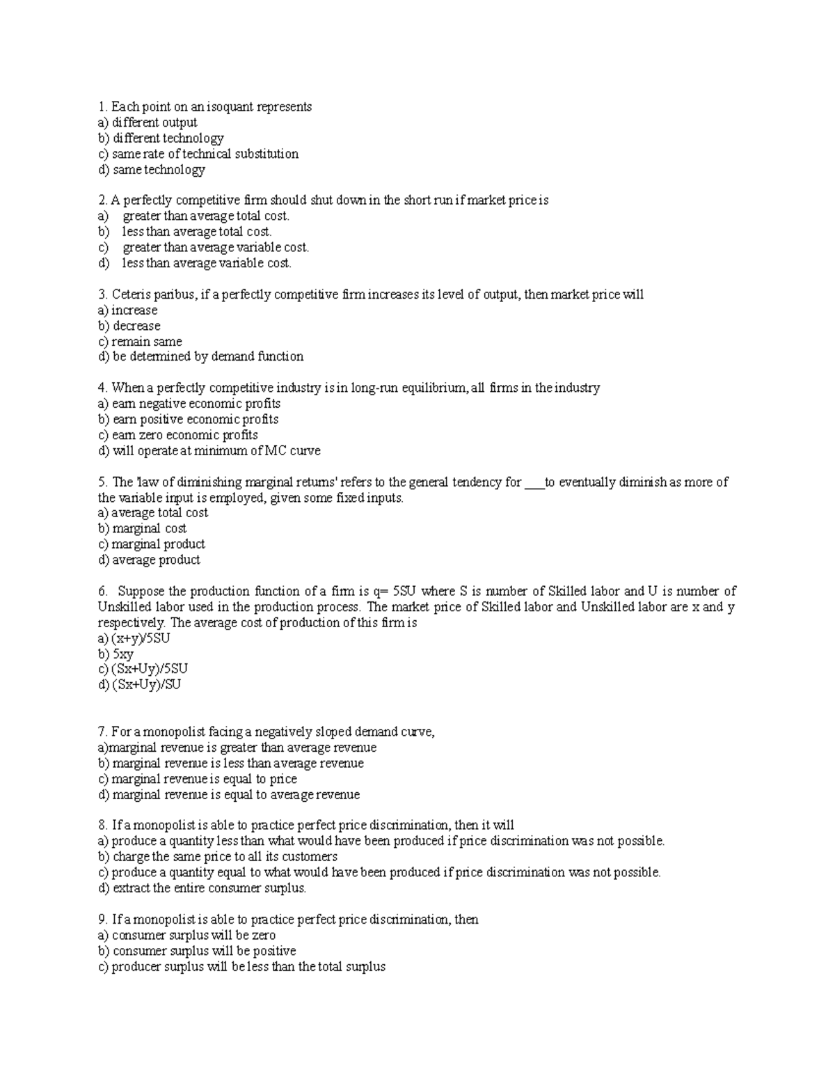 Pr Economics Practice1 Econ F211 Studocu