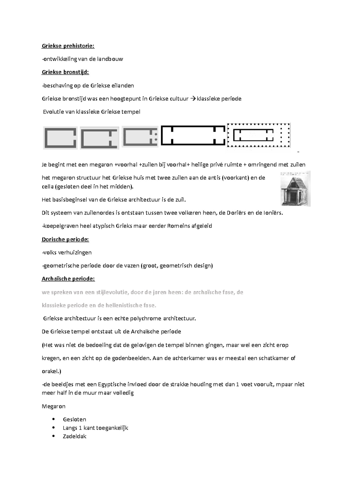 Samenvatting Griekse rijk architectuurgeschiedenis - Griekse ...