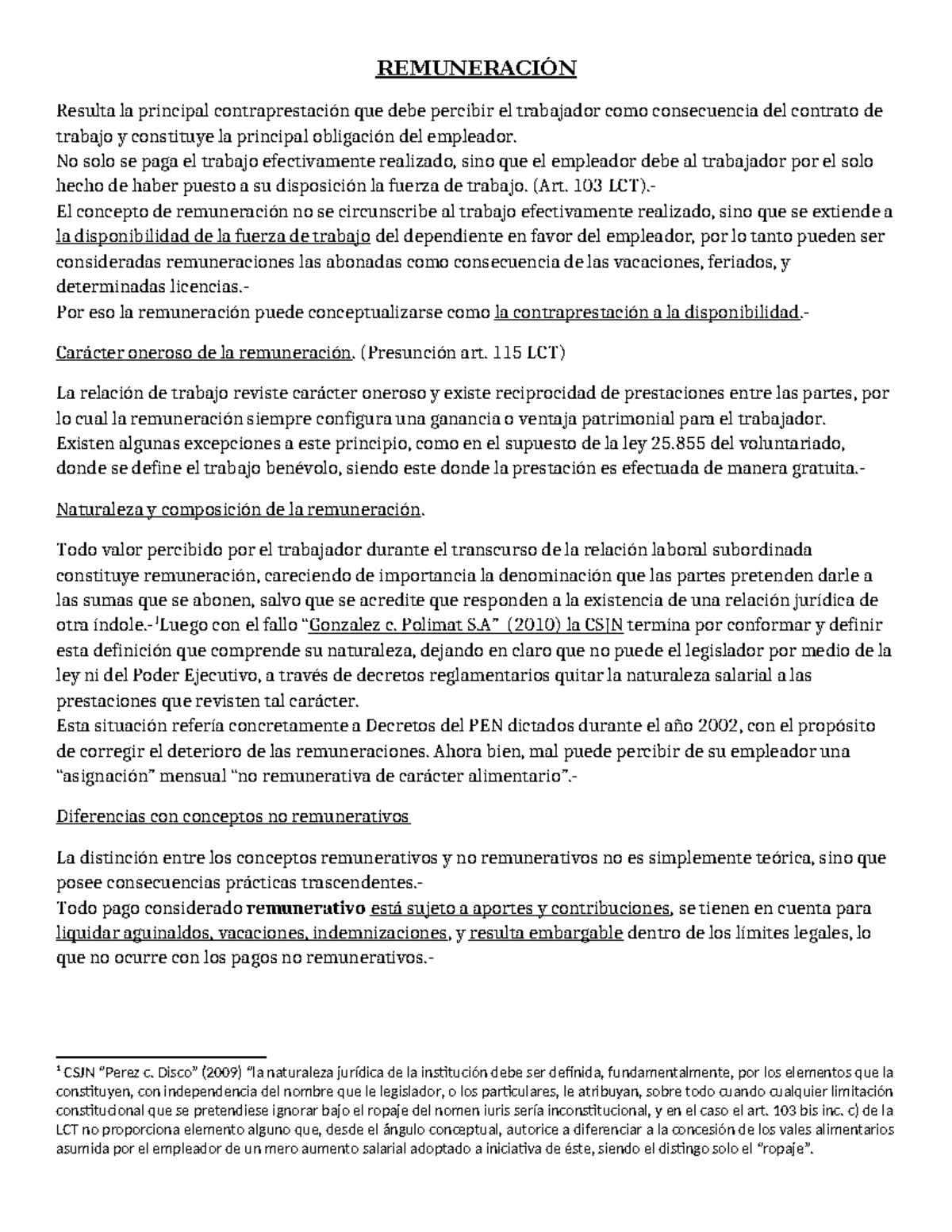 Unidad 3 Remuneración - resumen Remuneracion - REMUNERACIÓN Resulta la ...