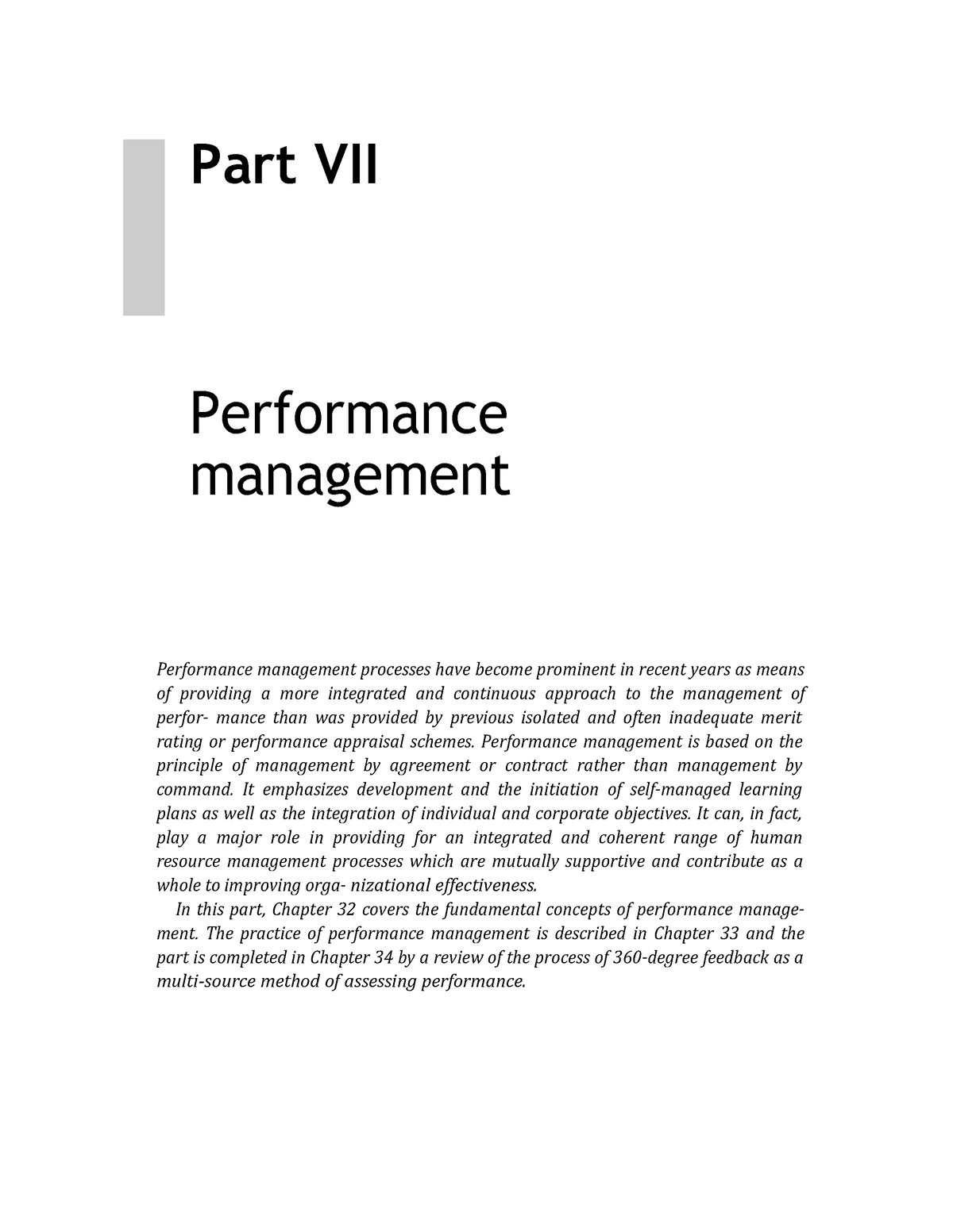 thesis on performance management system