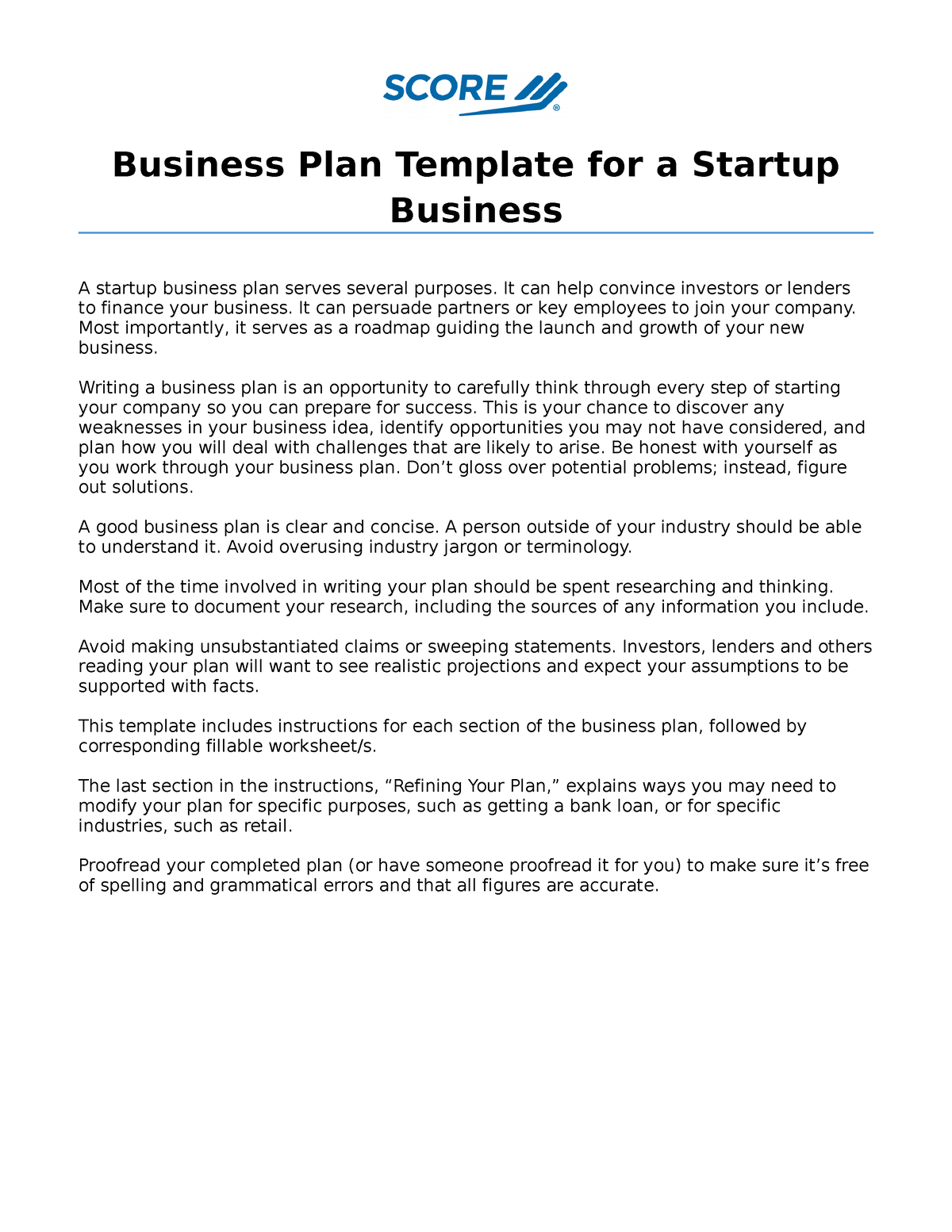 business plan unisa