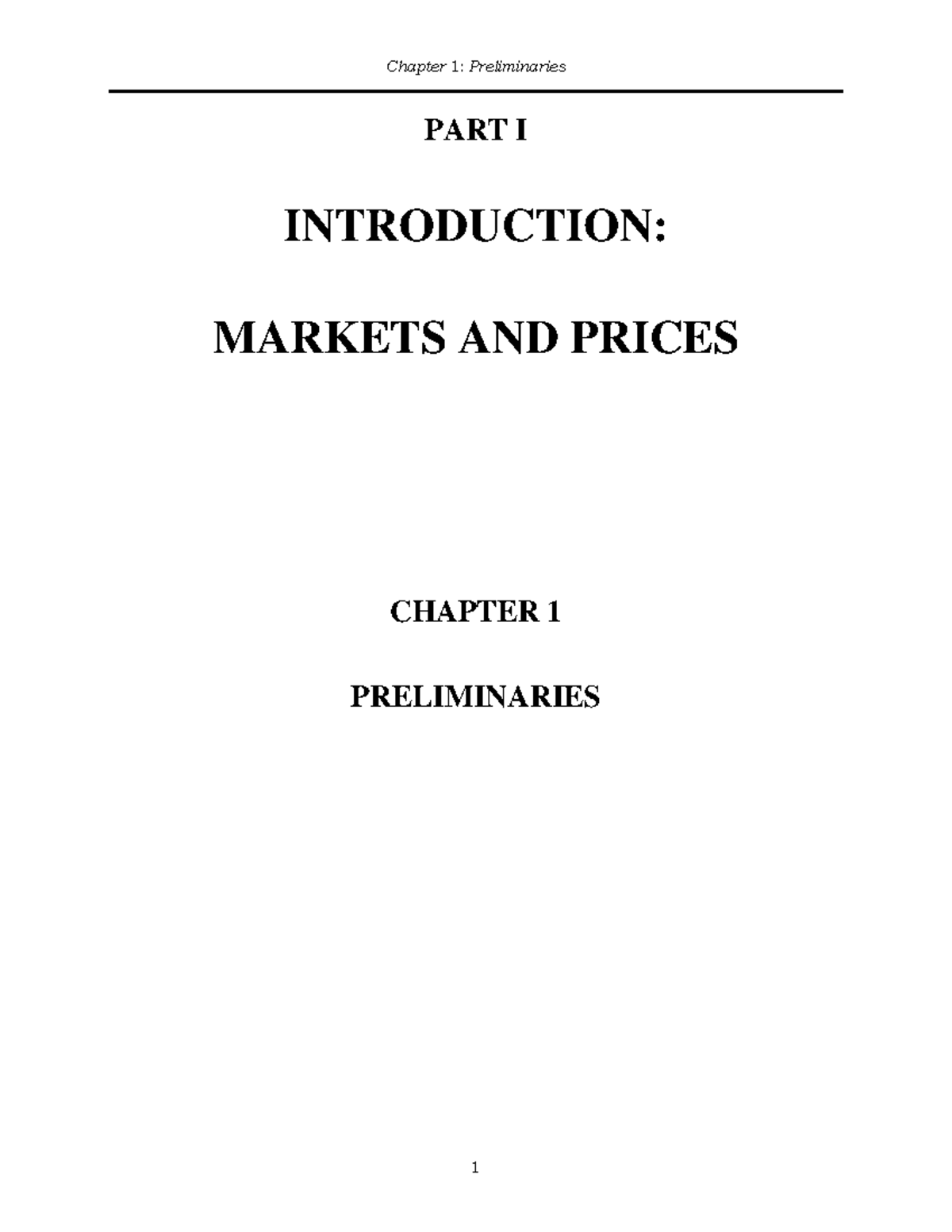 Tailieuxanh qfr01 8448 - PART I INTRODUCTION: MARKETS AND PRICES ...