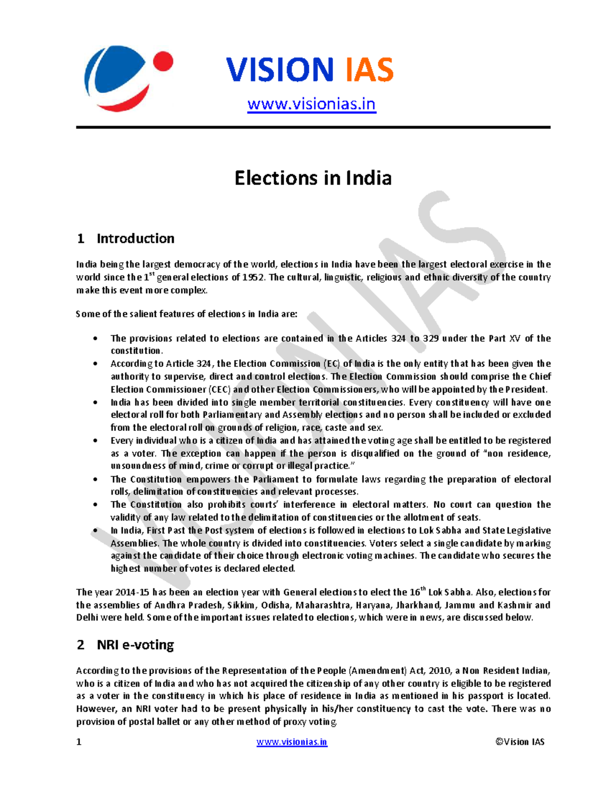 research paper on elections in india pdf