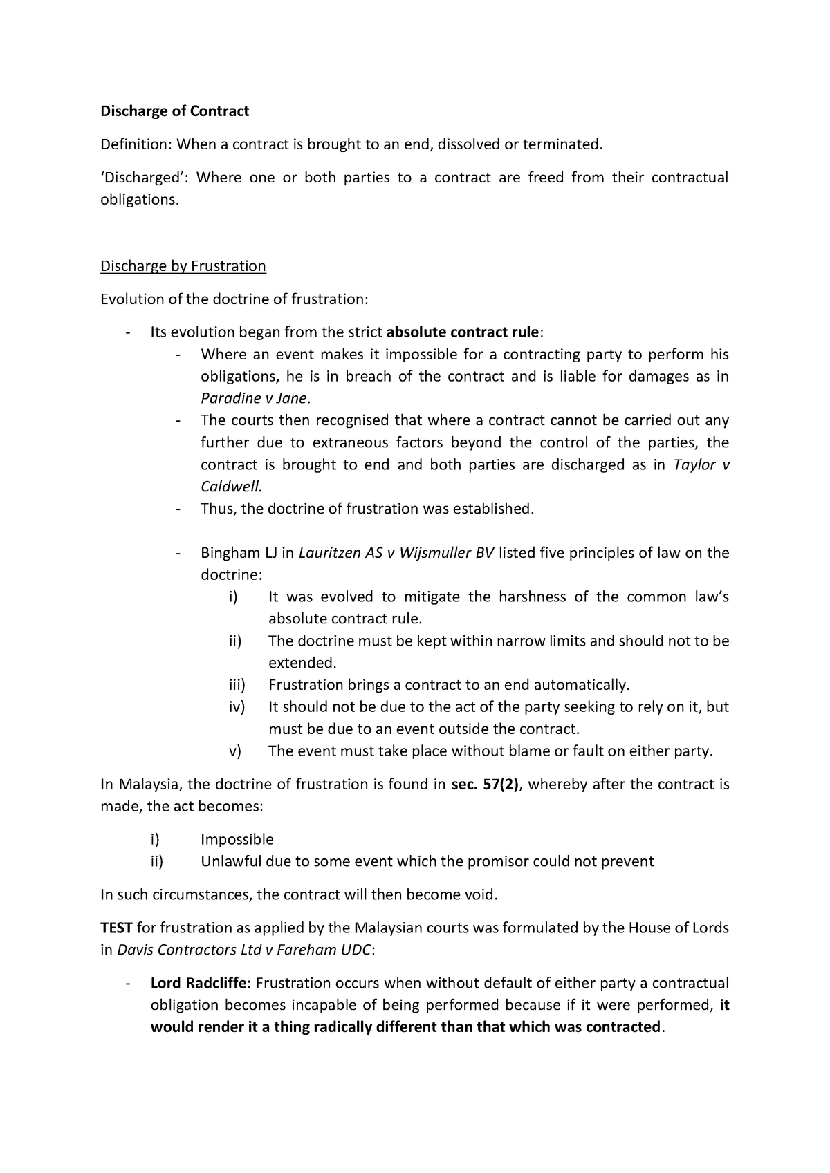 contract-notes-discharge-of-contracts-discharge-of-contract