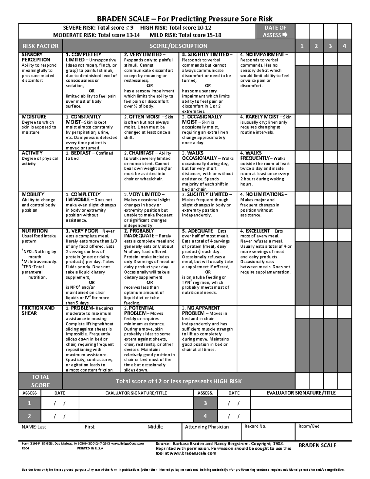 braden-scale-notes-braden-scale-for-predicting-pressure-sore-risk