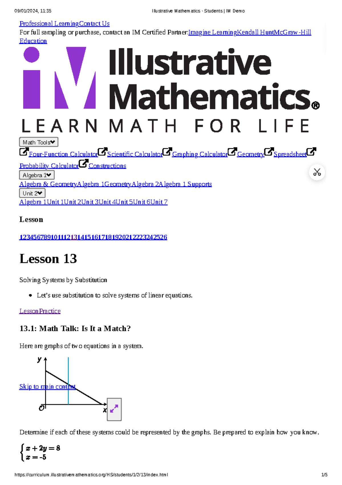 Illustrative Mathematics - Students IM Demo - Professional ...