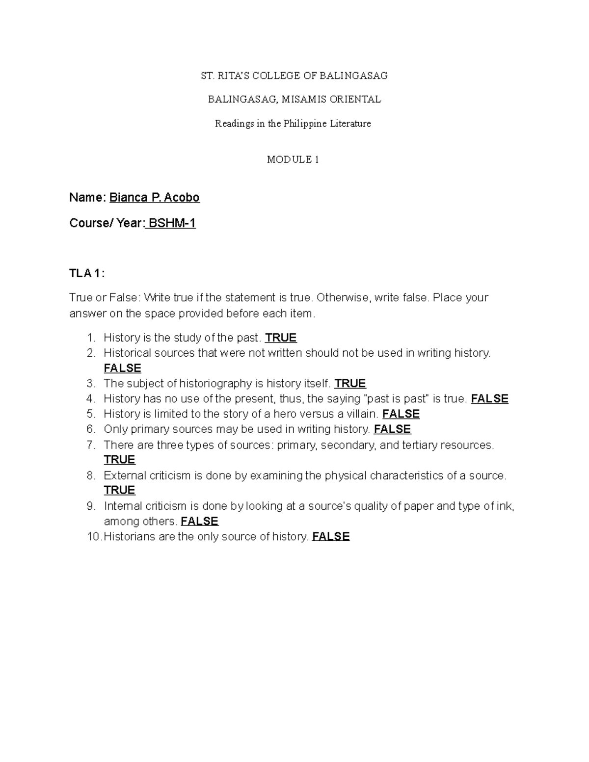 GE 2 Module 1 - Lecture notes 1 - Hospitality Managment - Studocu